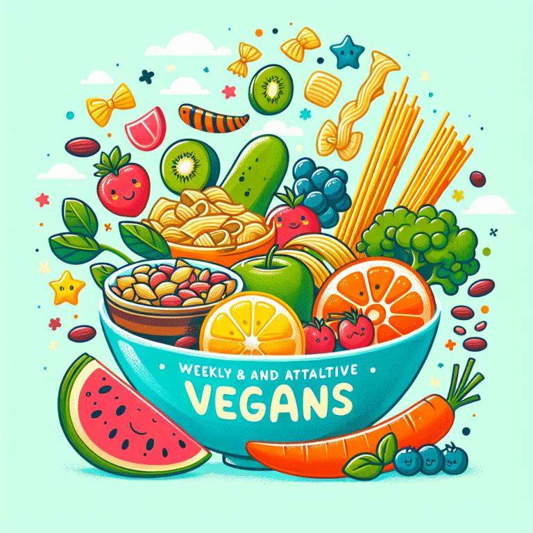 cardápio semanal vegano com opções saudáveis para pequenos