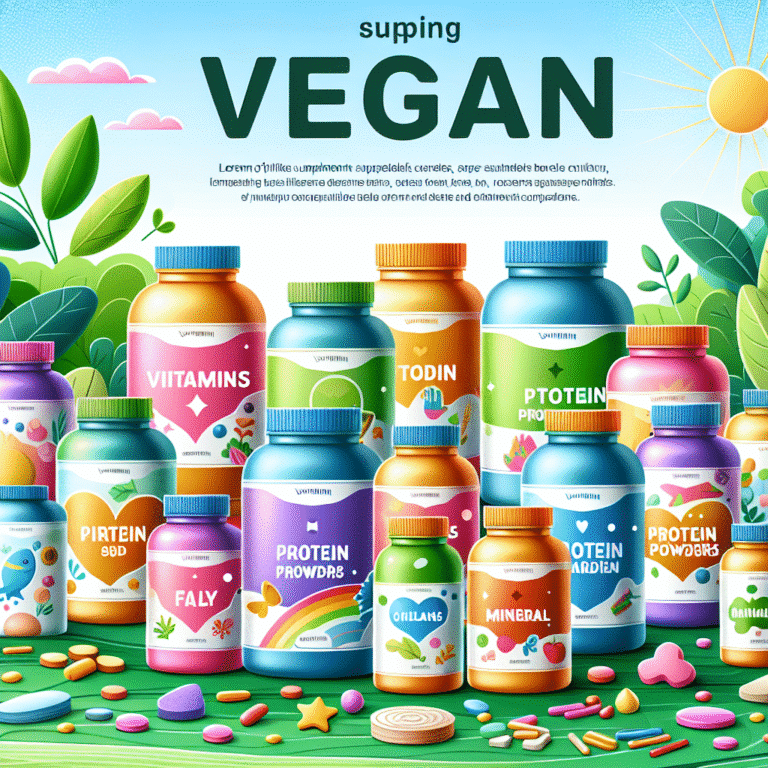dicas de suplementos veganos para crianças