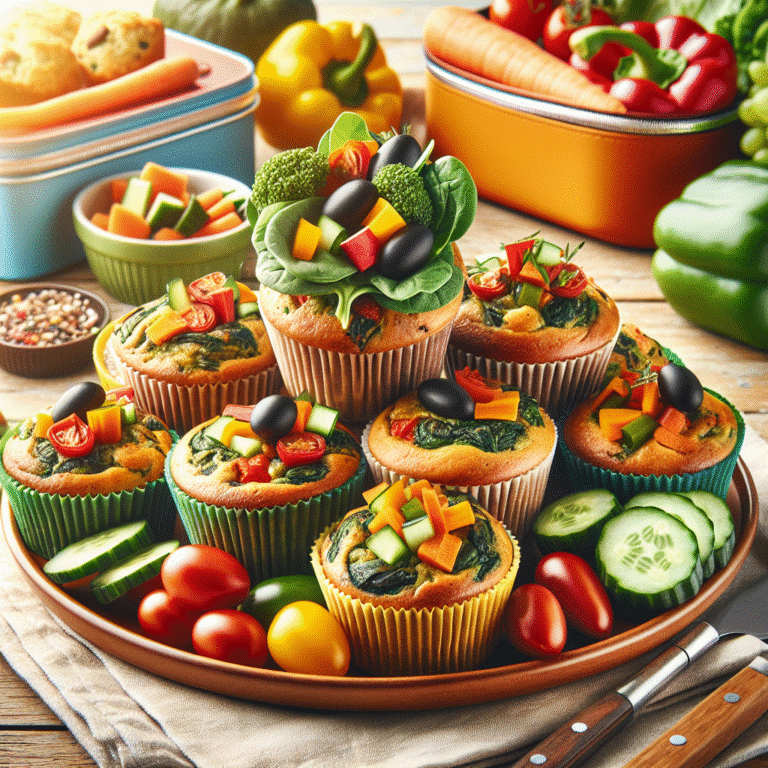 Receitas veganas de bolinhos salgados para um lanche escolar nutritivo