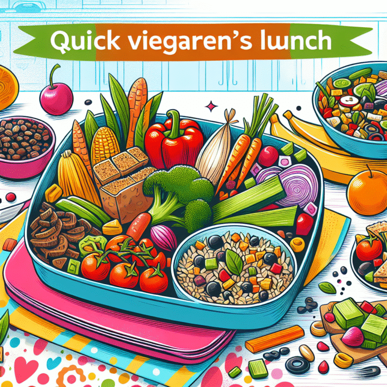 refeições veganas rápidas para almoço infantil