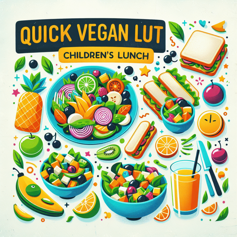 refeições veganas rápidas para almoço infantil