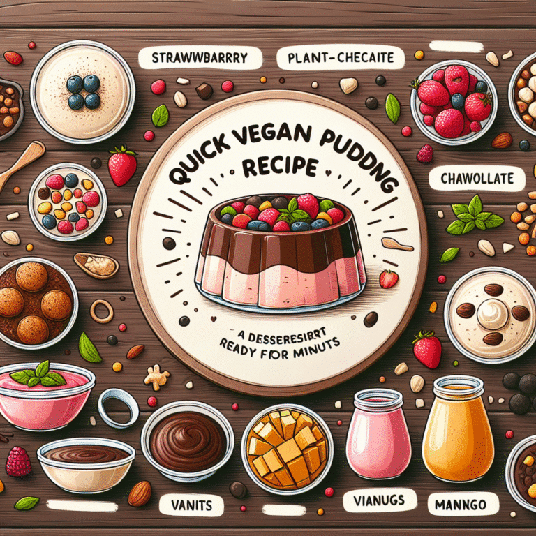 Receitas veganas rápidas de pudim infantil: sobremesa em minutos