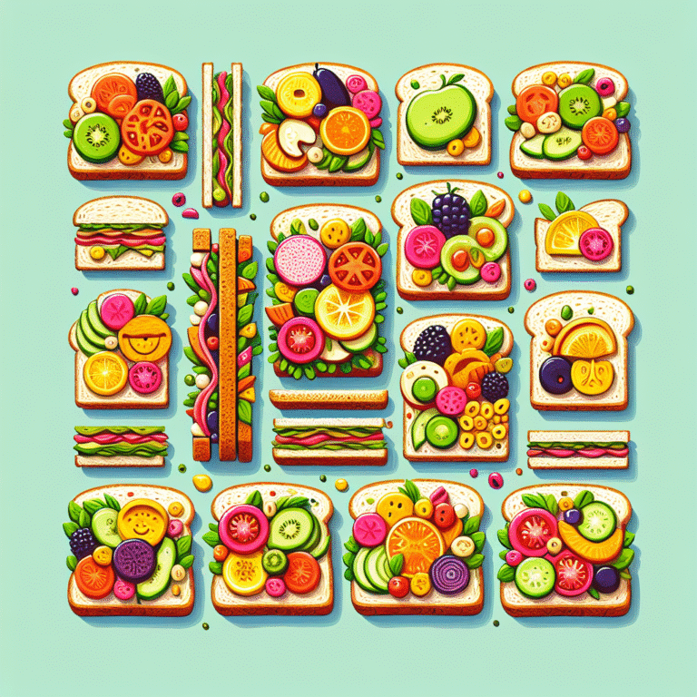 receitas de sanduíches veganos coloridos para lanche infantil