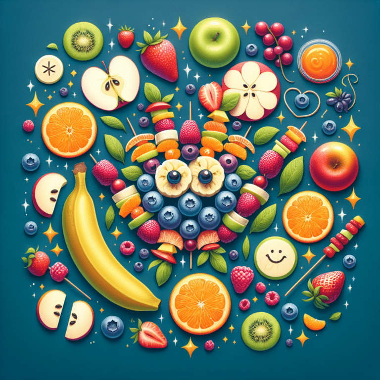 Lanches veganos com frutas para crianças: frescor e energia