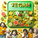 Lanches veganos com frutas para crianças: frescor e energia