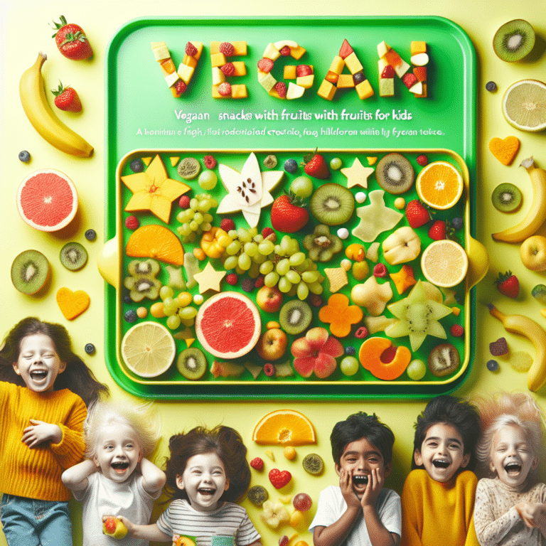 Lanches veganos com frutas para crianças: frescor e energia
