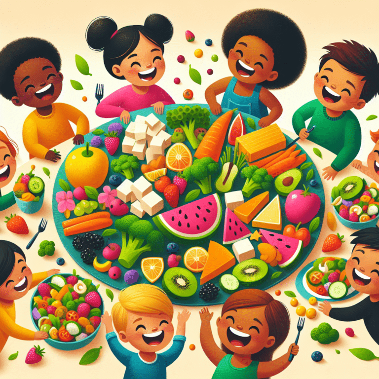 dicas estratégicas para crianças experimentarem alimentos veganos com prazer