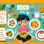 cardápio vegano fácil para crianças em crescimento