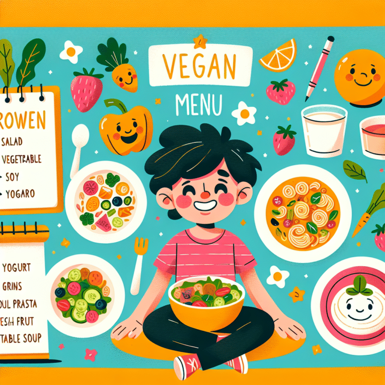 cardápio vegano fácil para crianças em crescimento