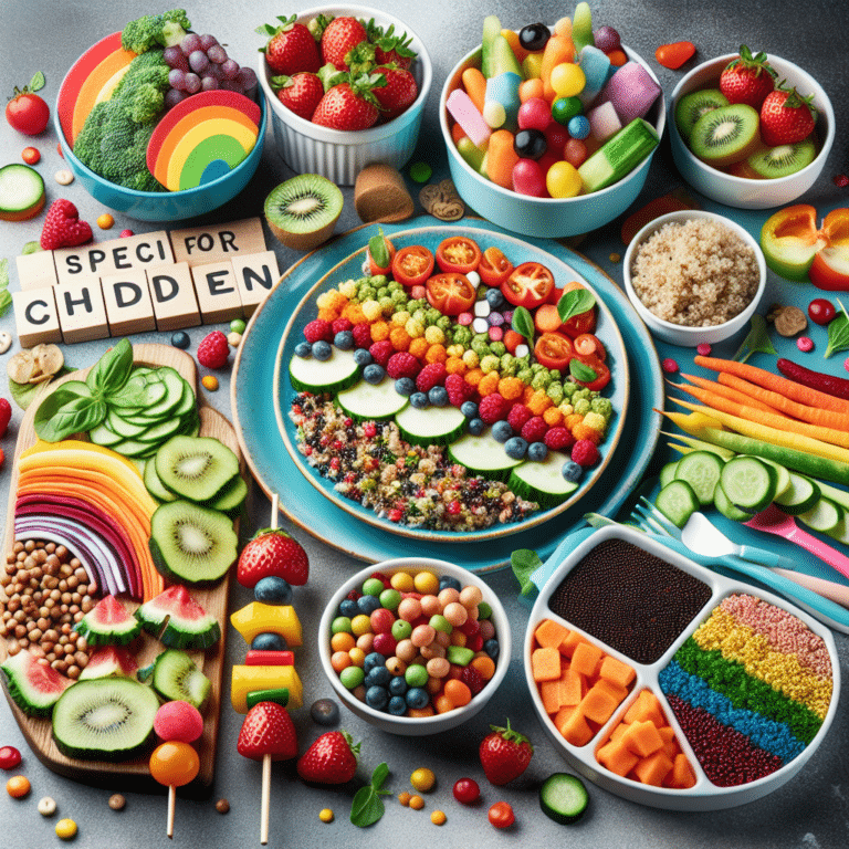 refeições veganas coloridas e saudáveis para os pequenos